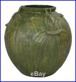 Ephraim Faience Pottery 2003 Experimental Textured Rhinoceros Beetle Vase