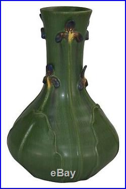 Ephraim Faience Pottery 2003 Wild Iris Vase 316