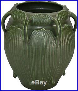 Ephraim Faience Pottery 2005 Grueby Style Bulbous Seven-Handled Vase 962