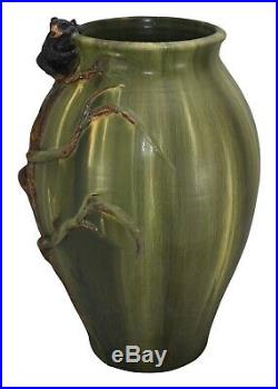 Ephraim Faience Pottery 2005 Large Climbing Bear Show Piece Vase 451