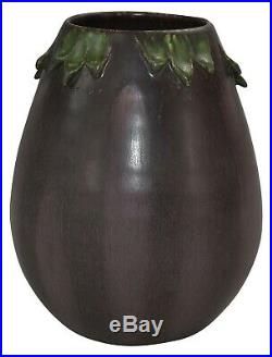 Ephraim Faience Pottery 2006 Experimental Eggplant Vase 613
