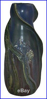 Ephraim Faience Pottery 2006 Experimental Oceans Depth Fish Vase