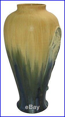 Ephraim Faience Pottery 2006 Limited Edition Whooping Crane Bird Series Vase 670