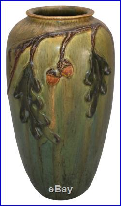 Ephraim Faience Pottery 2008 Limited Edition Collectors Society Acorn Vase