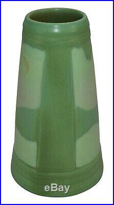 Ephraim Faience Pottery 2014 Rock Lake Scenic Sunrise Ceramic Vase H11