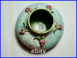 Ephraim Faience Pottery Vase Garland of Berries (retired) Mary Pratt