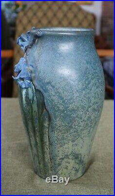 Ephraim Pottery Experimental Vase Blue Blossoms PDL1475QS
