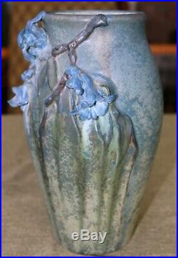 Ephraim Pottery Experimental Vase Blue Blossoms PDL1475QS