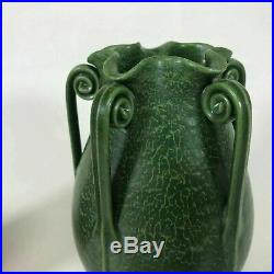 Ephraim Pottery Fern Vase Green Matte Glaze 6.25