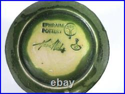 Ephraim Pottery vase, signed Kevin Hicks, 12 H