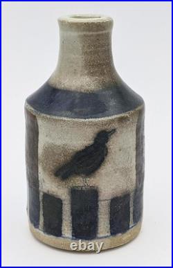 Eric James Mellon Rhinoceros Studio Pottery Small Bottle Vase 20th Century Eric James Mellon Rhinoceros Studio Pottery Small Bottle Vase 20th Century