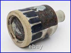 Eric James Mellon Rhinoceros Studio Pottery Small Bottle Vase 20th Century Eric James Mellon Rhinoceros Studio Pottery Small Bottle Vase 20th Century