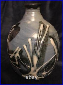 Exquisite Robert Sperry (1927-1998) Mid-Century Studio Art Pottery Vase 8x5.5