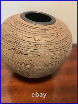 Fabulous J Edward Barker 1990 Signed Studio Pottery Vase 2000