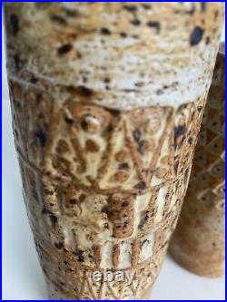 Fabulous Pair Of Alan Wallwork Studio Pottery Vases
