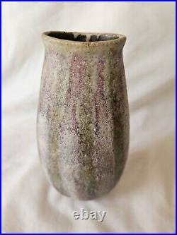 Fantastic mid century modern studio pottery vase, with striking hues