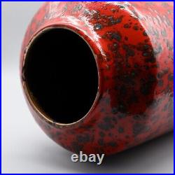 Fat Lava Floor Vase West German Pottery Mid-Century Design Scheurich 517-45 CM