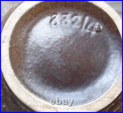 Fat Lava Studio Art Pottery West Germany brown crunchy crater vase pot vgc