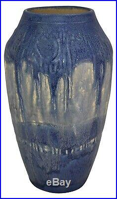 Freiwald Pottery Scenic Moss Laden Tree and Moon Ceramic Vase