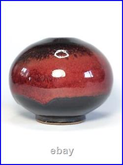 French Studio Pottery Ball Vase Colette Houtmann