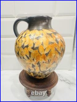 Glorious Vintage Studio Pottery Decorative Jug Signed Dated'93 Superb Quality