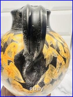 Glorious Vintage Studio Pottery Decorative Jug Signed Dated'93 Superb Quality