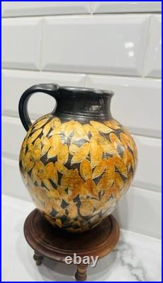 Glorious Vintage Studio Pottery Decorative Jug Signed Dated'93 Superb Quality