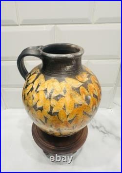 Glorious Vintage Studio Pottery Decorative Jug Signed Dated'93 Superb Quality