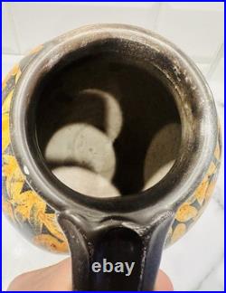 Glorious Vintage Studio Pottery Decorative Jug Signed Dated'93 Superb Quality