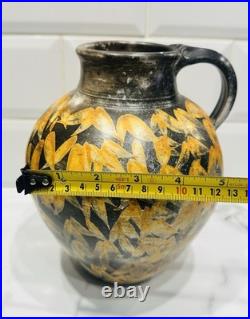 Glorious Vintage Studio Pottery Decorative Jug Signed Dated'93 Superb Quality
