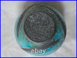 Gorgeous Usch Spettigue studio pottery raku vase bowl form