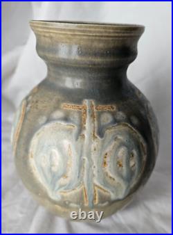 Gorgeous Vera Tollow studio pottery vase, circa mid century modern