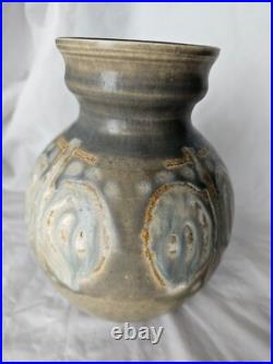 Gorgeous Vera Tollow studio pottery vase, circa mid century modern