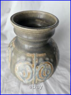 Gorgeous Vera Tollow studio pottery vase, circa mid century modern