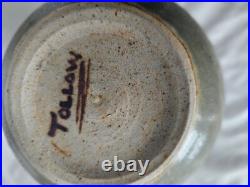 Gorgeous Vera Tollow studio pottery vase, circa mid century modern