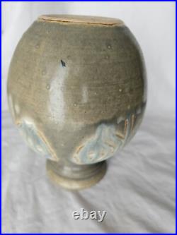 Gorgeous Vera Tollow studio pottery vase, circa mid century modern