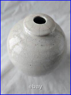 Gorgeous art studio pottery sculptural vase by Rudie Delanghe