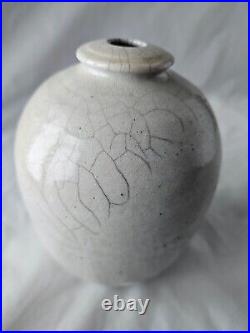 Gorgeous art studio pottery sculptural vase by Rudie Delanghe