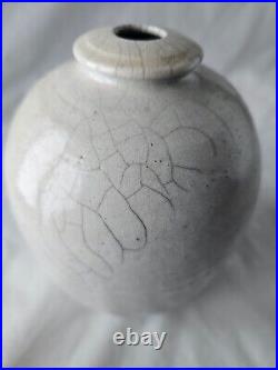 Gorgeous art studio pottery sculptural vase by Rudie Delanghe