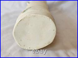 Gorgeous tall unusual studio pottery floral decorated porcelain vase