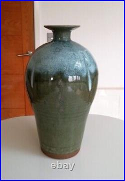Graham Skinner 1966- Large Studio Pottery Stoneware Vase 14 1/2 Inch Tall Graham Skinner 1966- Large Studio Pottery Stoneware Vase 14 1/2 Inch Tall
