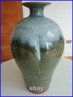 Graham Skinner 1966- Large Studio Pottery Stoneware Vase 14 1/2 Inch Tall Graham Skinner 1966- Large Studio Pottery Stoneware Vase 14 1/2 Inch Tall