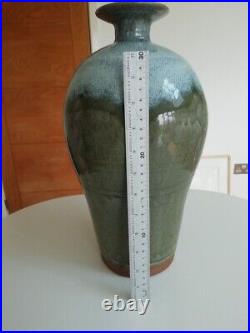 Graham Skinner 1966- Large Studio Pottery Stoneware Vase 14 1/2 Inch Tall Graham Skinner 1966- Large Studio Pottery Stoneware Vase 14 1/2 Inch Tall
