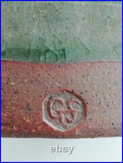 Graham Skinner 1966- Large Studio Pottery Stoneware Vase 14 1/2 Inch Tall Graham Skinner 1966- Large Studio Pottery Stoneware Vase 14 1/2 Inch Tall