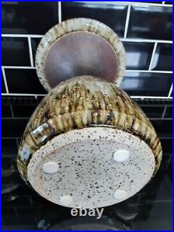 # Graham james studio pottery vase excellent condition 40cm hi x 28cm diameter