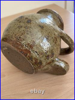 Guy Baudat Studio Pottery Stoneware Vase Signed Mid Century Modern