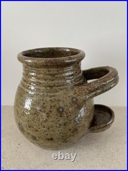 Guy Baudat Studio Pottery Stoneware Vase Signed Mid Century Modern