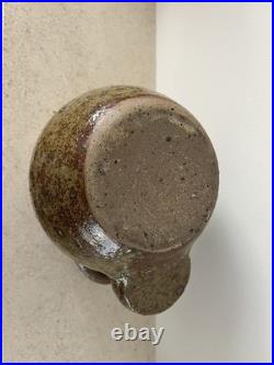 Guy Baudat Studio Pottery Stoneware Vase Signed Mid Century Modern