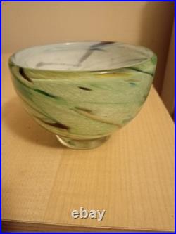 Heikki Orvola C. 1992 Studio Art Glass Signed On The Base. Stunning piece