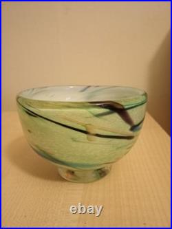 Heikki Orvola C. 1992 Studio Art Glass Signed On The Base. Stunning piece